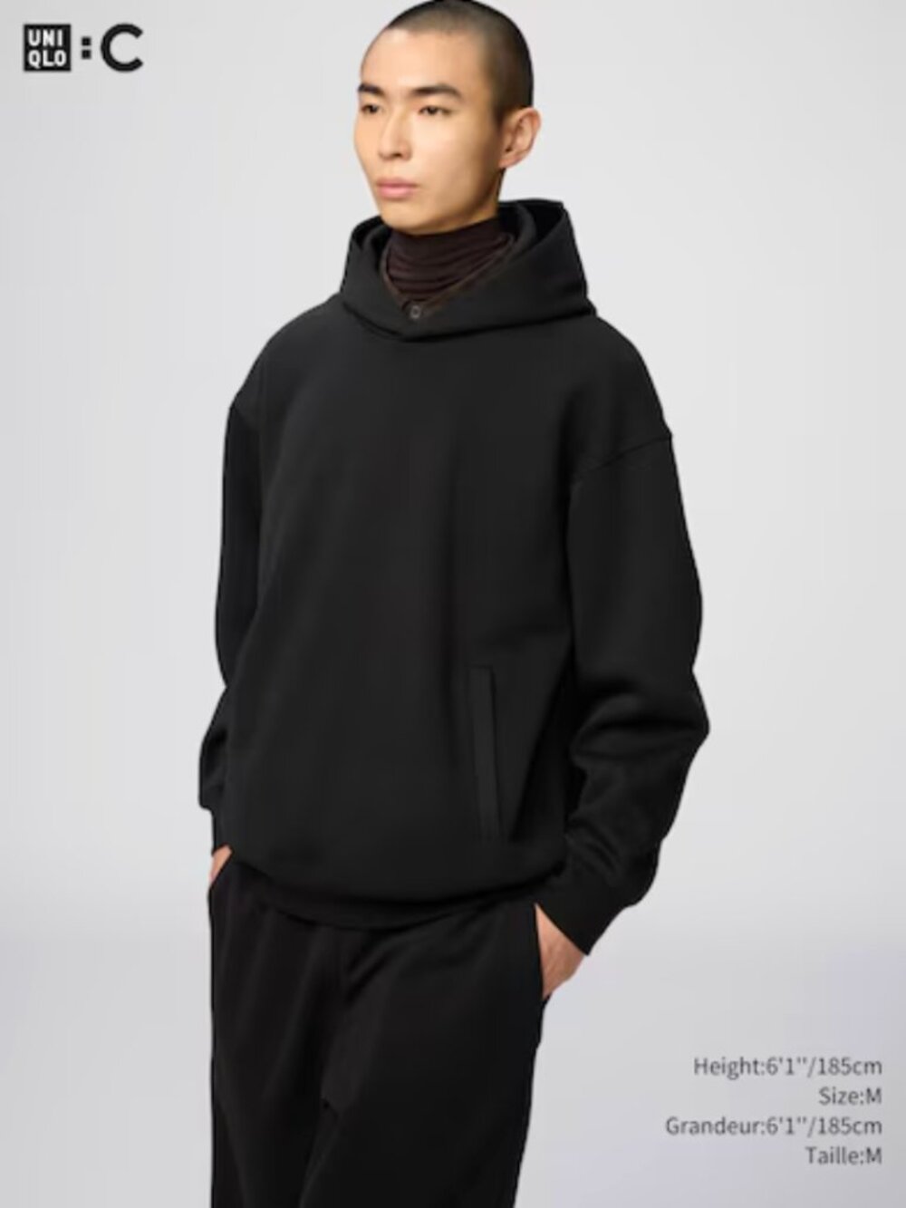 Uniqlo C Hoodie - Black - Medium